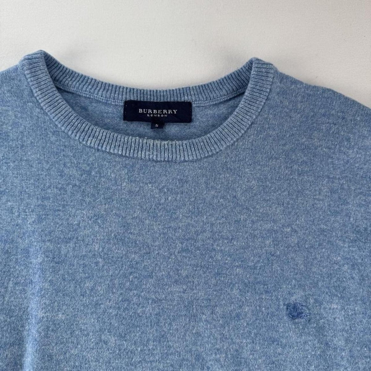 Womens Early 2000s Burberry Wool Blend Knitted Jumper 12-14 - Threads Uncovered