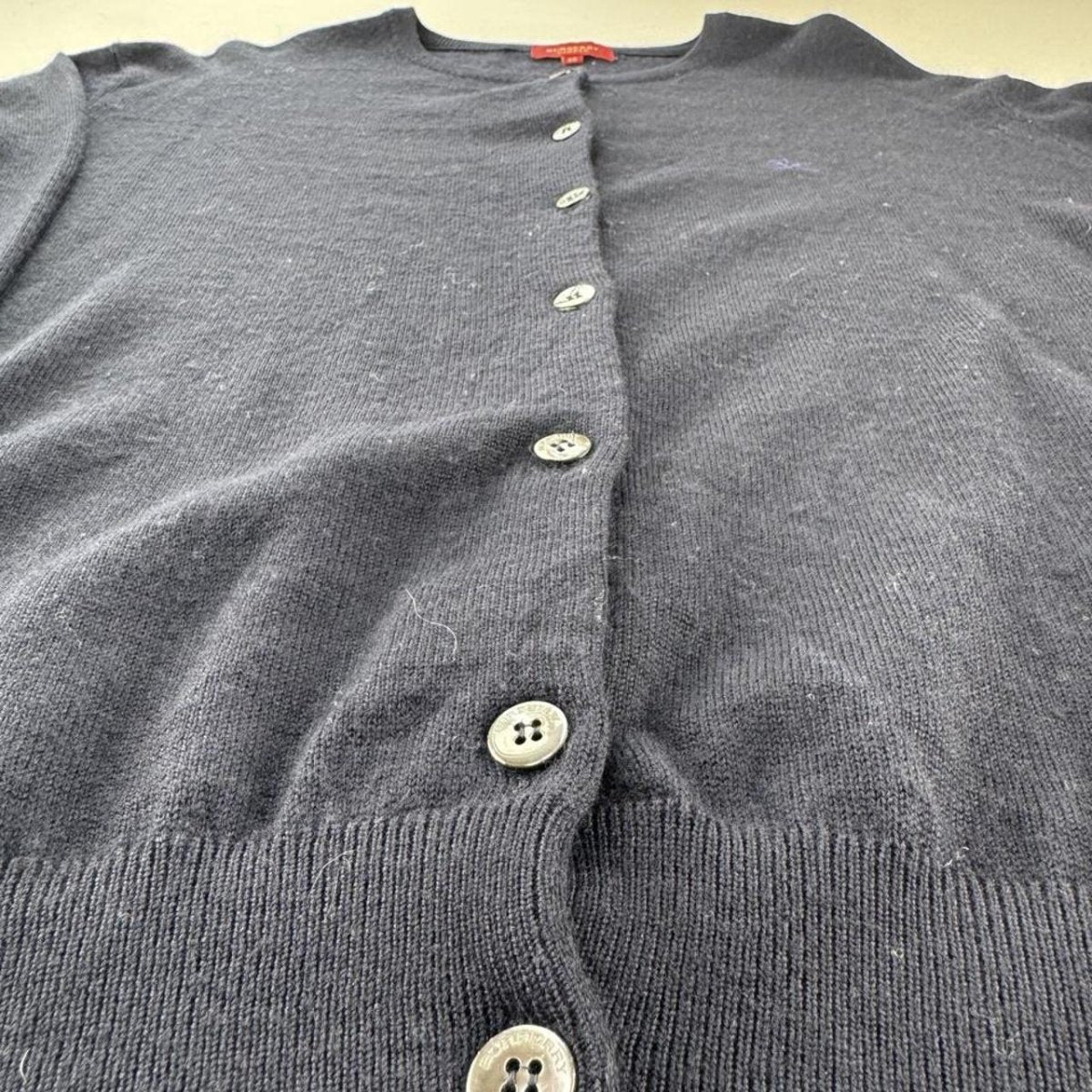 Womens Early 2000s Burberry Wool Blend Knitted Jumper 14-16 - Threads Uncovered