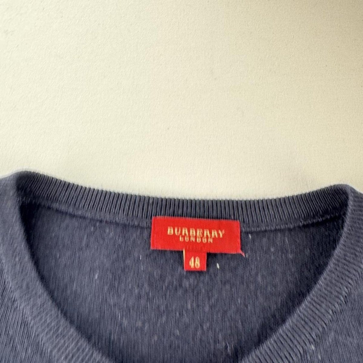 Womens Early 2000s Burberry Wool Blend Knitted Jumper 14-16 - Threads Uncovered