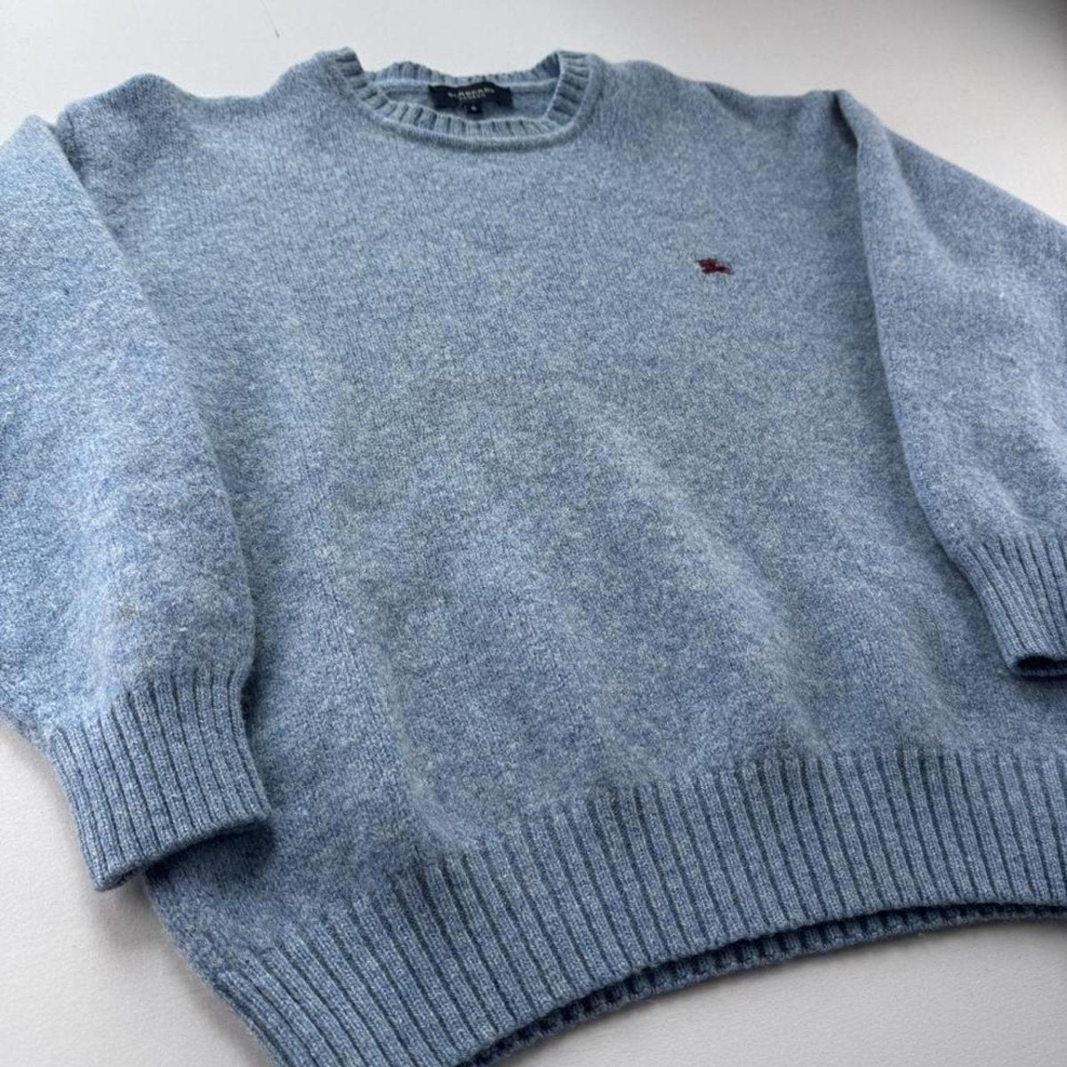 Womens Early 2000s Burberry Woolen Knitted Jumper 6-8 - Threads Uncovered