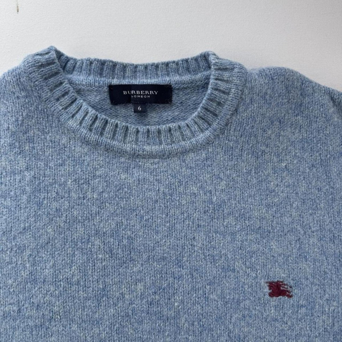 Womens Early 2000s Burberry Woolen Knitted Jumper 6-8 - Threads Uncovered