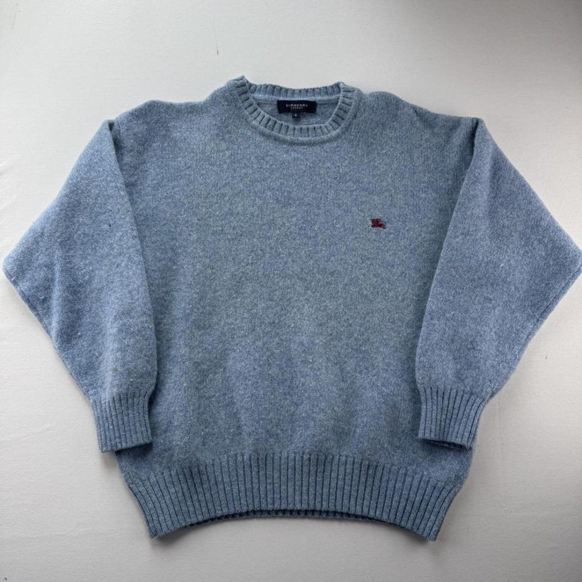 Womens Early 2000s Burberry Woolen Knitted Jumper 6-8 - Threads Uncovered
