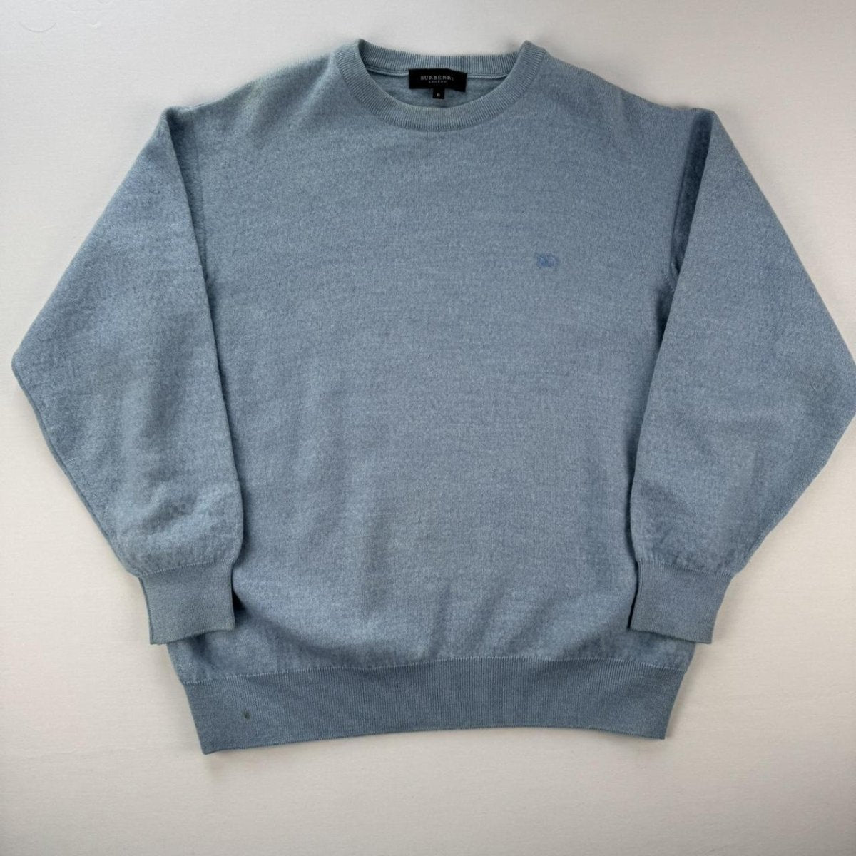 Womens Embroidered Logo Burberry Knitted Jumper 10-12 - Threads Uncovered