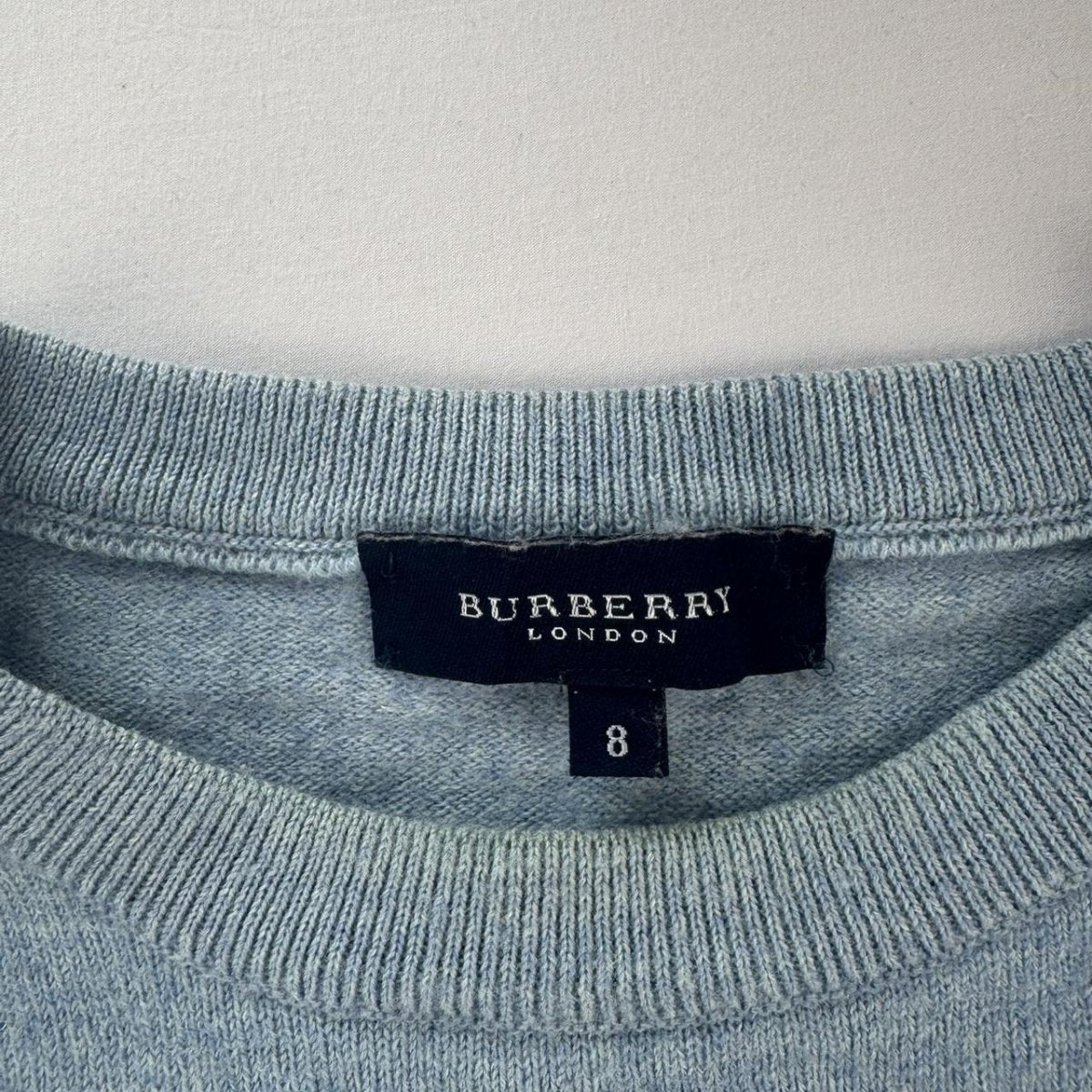 Womens Embroidered Logo Burberry Knitted Jumper 10-12 - Threads Uncovered