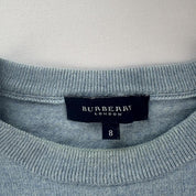 Womens Embroidered Logo Burberry Knitted Jumper 10-12 - Threads Uncovered