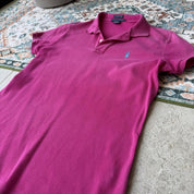 Womens Polo Ralph Lauren Pink Polo Shirt L - Threads Uncovered