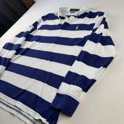 Womens Polo Ralph Lauren Striped Rugby Polo Shirt L - Threads Uncovered