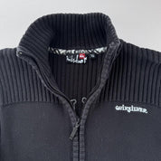 Womens Quiksilver Early 2000s Ribbed Full Zip Sweatshirt Size 16 - Threads Uncovered