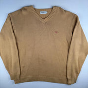 Yves Saint Laurent Crewneck Knit Sweater in Beige Size M - Threads Uncovered