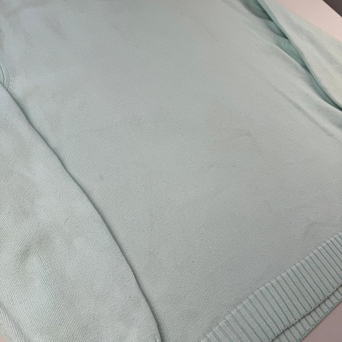 Yves Saint Laurent Crewneck Knit Sweater in Green Size L - Threads Uncovered