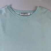 Yves Saint Laurent Crewneck Knit Sweater in Green Size L - Threads Uncovered