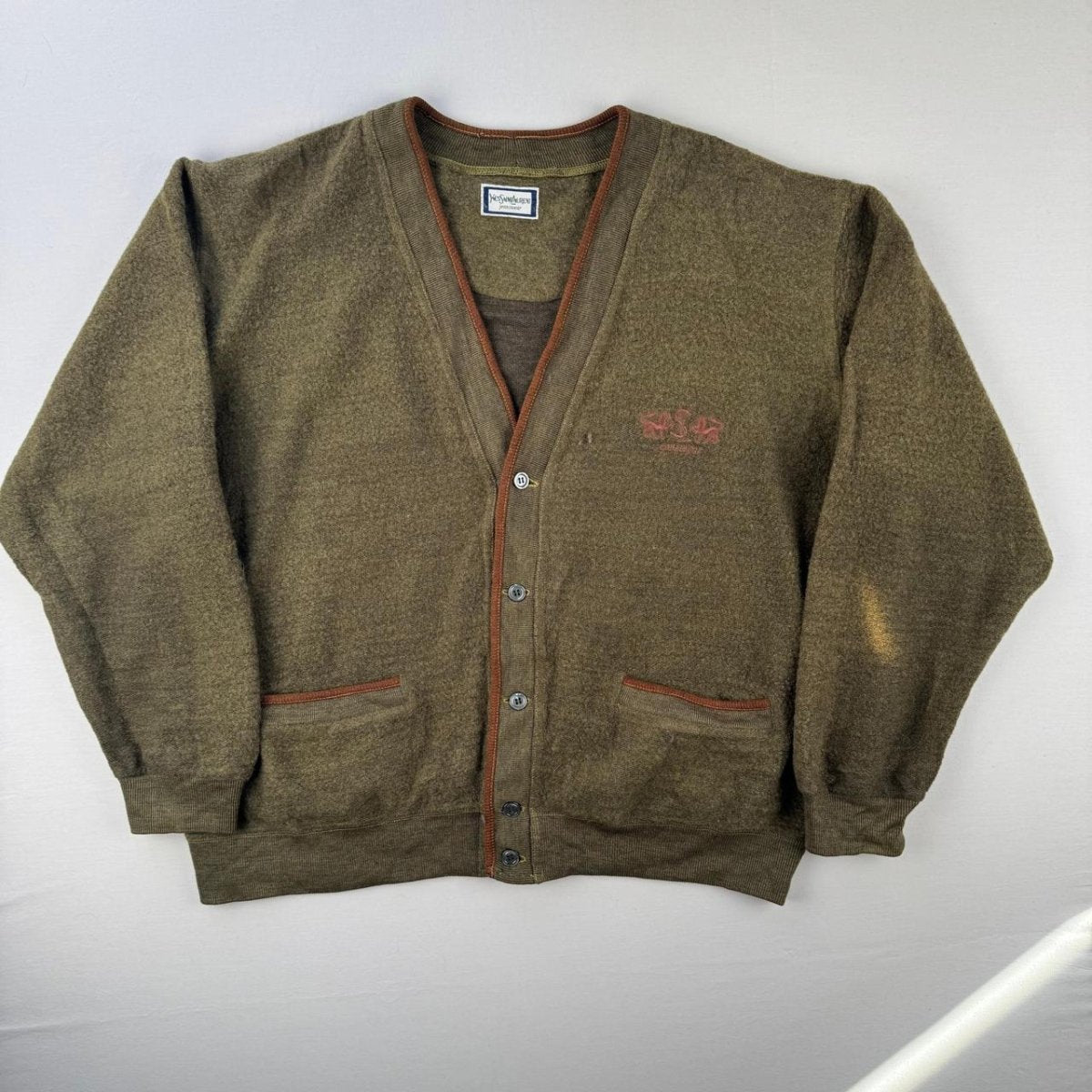 Yves Saint Laurent Jeanswear Sweater in Green Size S - Threads Uncovered