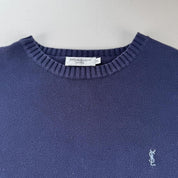 Yves Saint Laurent Thick Knitted YSL Jumper M - Threads Uncovered