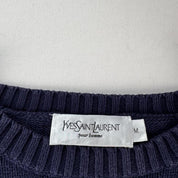 Yves Saint Laurent Thick Knitted YSL Jumper M - Threads Uncovered