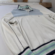 Yves Saint Laurent Track Jacket in White Size L - Threads Uncovered