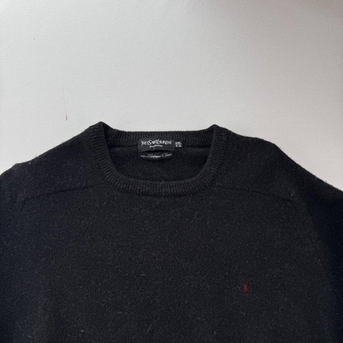 Yves Saint Laurent Woolen Knitted 90s Jumper S/M - Threads Uncovered