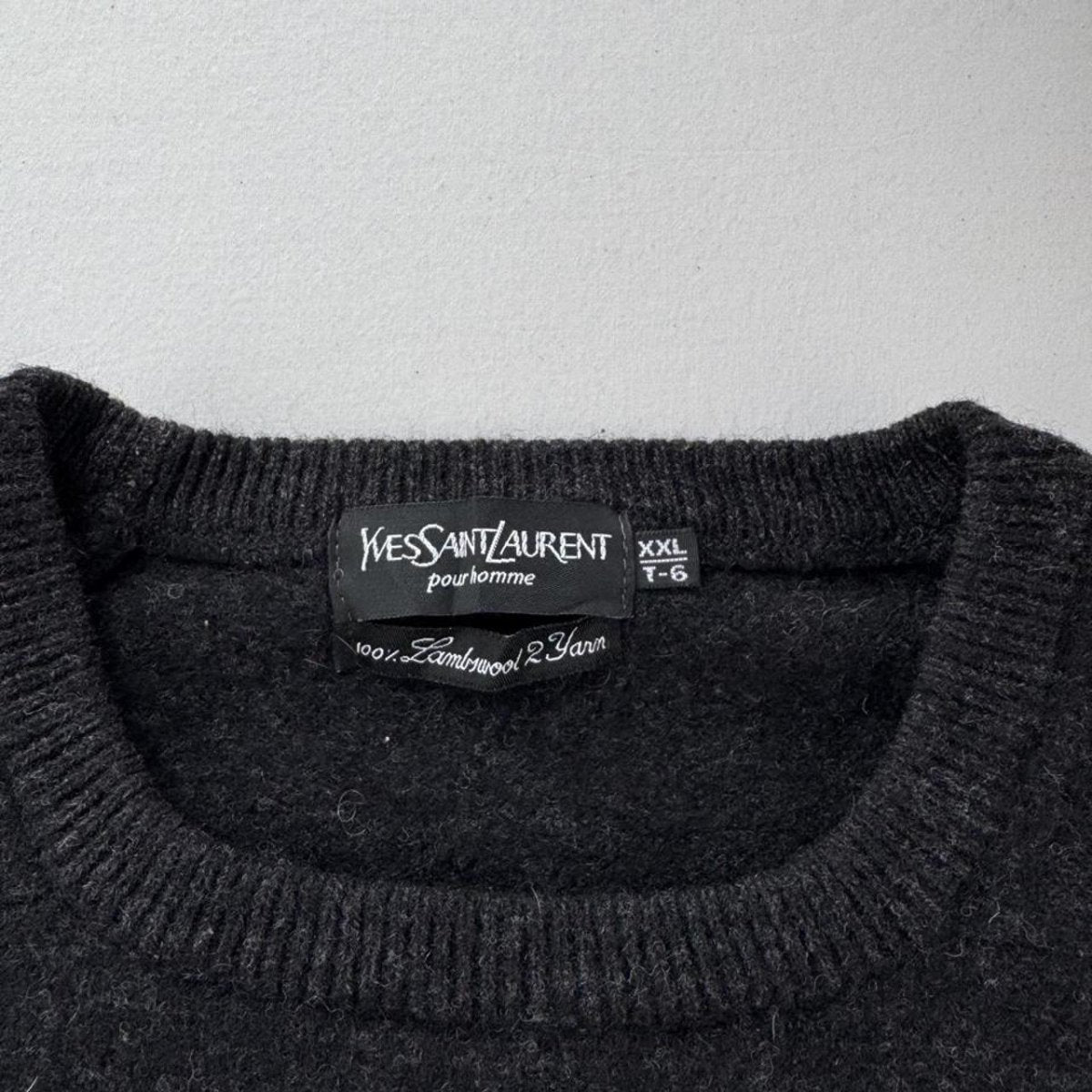 Yves Saint Laurent Woolen Knitted 90s Jumper S/M - Threads Uncovered