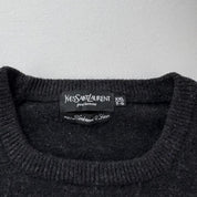 Yves Saint Laurent Woolen Knitted 90s Jumper S/M - Threads Uncovered