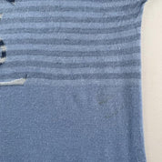 Yves Saint Laurent YSL Baby Blue Embroidered Logo Woolen Jumper L - Threads Uncovered