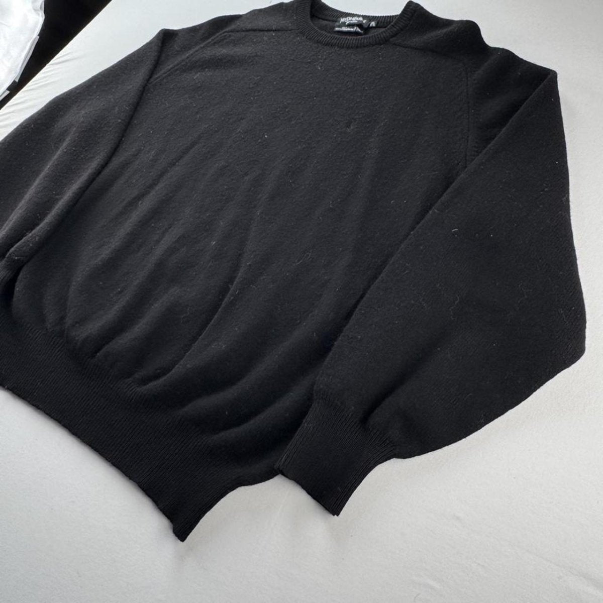 Yves Saint Laurent YSL Black Embroidered Logo Woolen Jumper XXL - Threads Uncovered