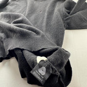 Yves Saint Laurent YSL Black Embroidered Logo Woolen Jumper XXL - Threads Uncovered