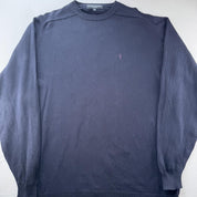 Yves Saint Laurent YSL Embroidered Logo Cotton Jumper XXL - Threads Uncovered