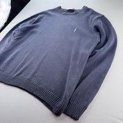 Yves Saint Laurent YSL Embroidered Logo Crewneck Jumper L - Threads Uncovered