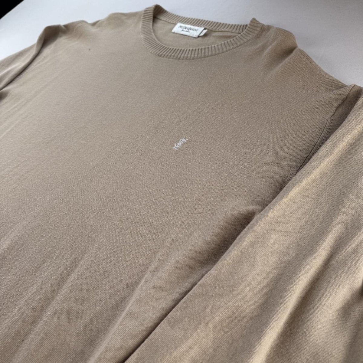Yves Saint Laurent YSL Embroidered Logo Jumper L - Threads Uncovered