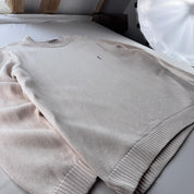 Yves Saint Laurent YSL Embroidered Logo Thick Knitted Jumper L - Threads Uncovered