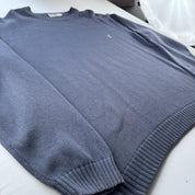 Yves Saint Laurent YSL Embroidered Logo Thick Knitted Jumper XL - Threads Uncovered