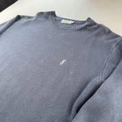 Yves Saint Laurent YSL Embroidered Logo Thick Knitted Jumper XL - Threads Uncovered