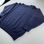 Yves Saint Laurent YSL Embroidered Logo Woolen Jumper S - Threads Uncovered
