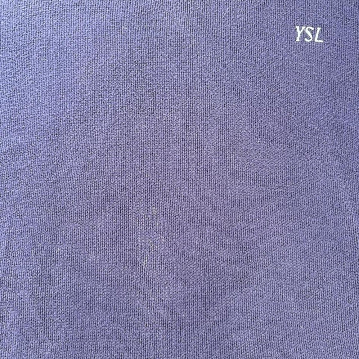 Yves Saint Laurent YSL Embroidered Spellout Knitted Jumper L - Threads Uncovered