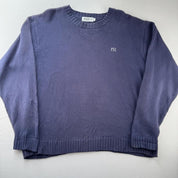 Yves Saint Laurent YSL Embroidered Spellout Knitted Jumper L - Threads Uncovered