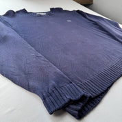 Yves Saint Laurent YSL Embroidered Spellout Knitted Jumper L - Threads Uncovered