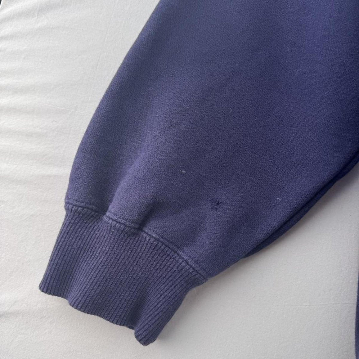 Yves Saint Laurent YSL Embroidered Thick Cotton Spellout Crewneck L - Threads Uncovered