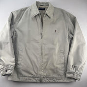 Yves Saint Laurent YSL Embroidered Thick Cotton Workwear Style Harrington XL - Threads Uncovered