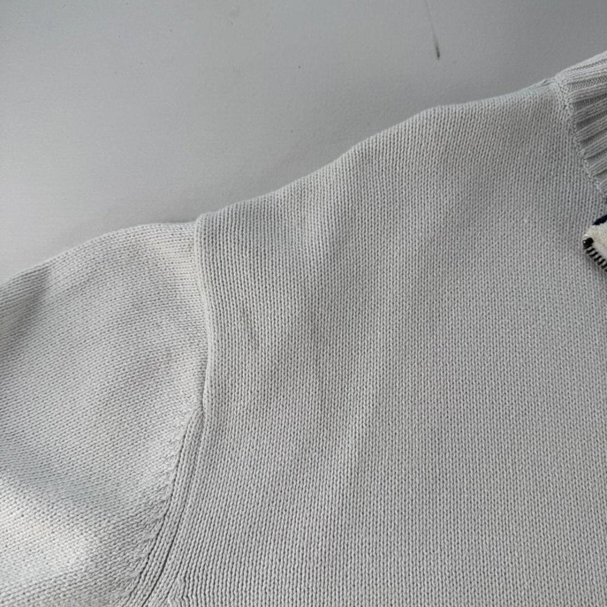 Yves Saint Laurent YSL Embroidered Thick Knitted Full Zip XXL - Threads Uncovered