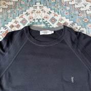 Yves Saint Laurent YSL Embroidered Thin Knitted Black Sweatshirt L - Threads Uncovered