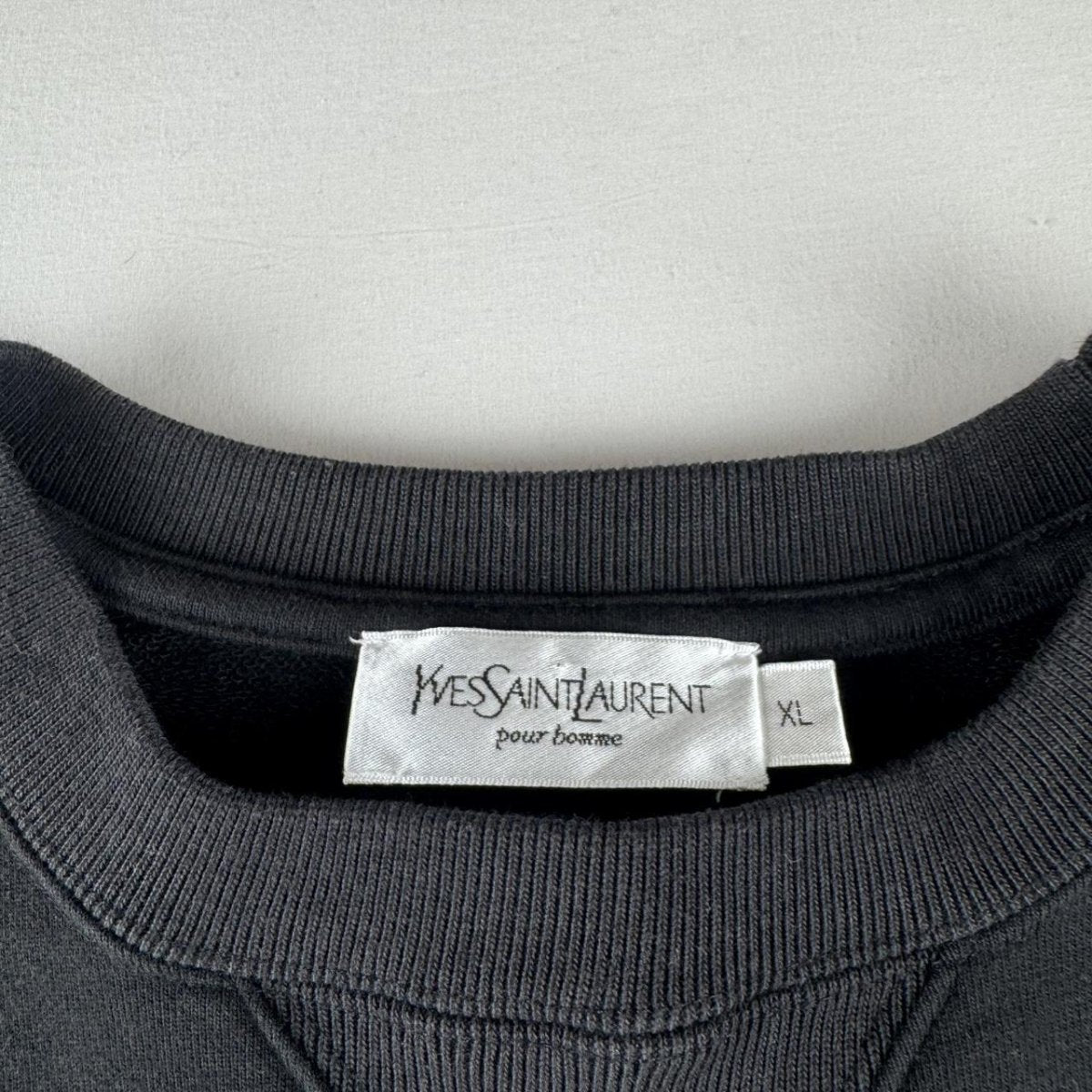Yves Saint Laurent YSL Spellout Thick Crewneck Jumper XL - Threads Uncovered