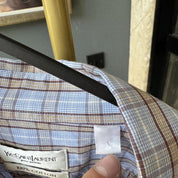 Yves Saint Laurent YSL Striped Cropped Shirt 10 - Threads Uncovered