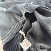 Yves Saint Laurent YSL Thick Embroidered Black Knitted Crewneck M - Threads Uncovered