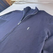Yves Saint Laurent YSL Thick Embroidered Full Zip Jumper L - Threads Uncovered
