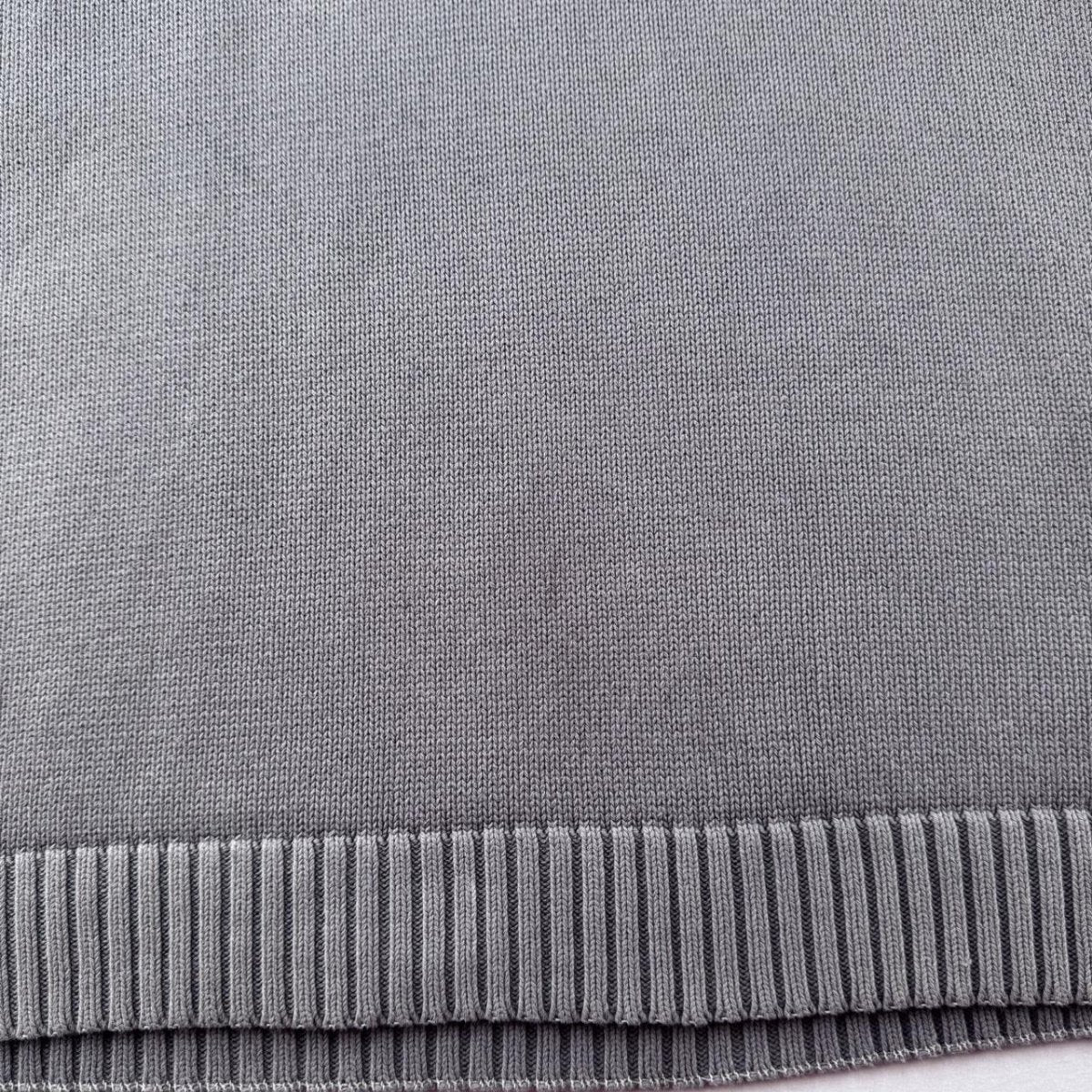 Yves Saint Laurent YSL Thick Embroidered Grey Sweatshirt XXL - Threads Uncovered