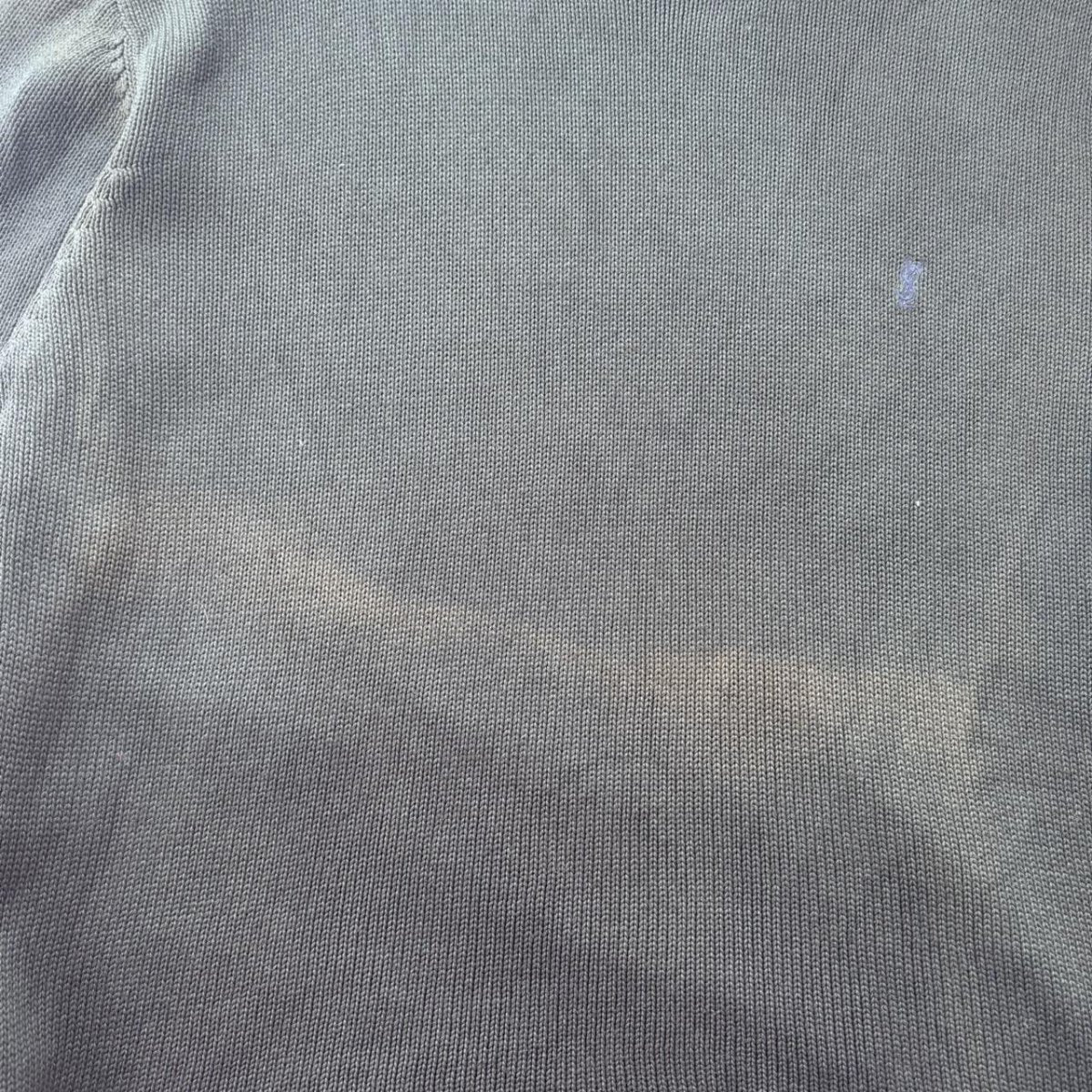 Yves Saint Laurent YSL Thick Embroidered Logo Two Tone Crewneck XL - Threads Uncovered