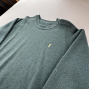 Yves Saint Laurent YSL Womens Embroidered Logo Woolen Jumper 12-14 - Threads Uncovered