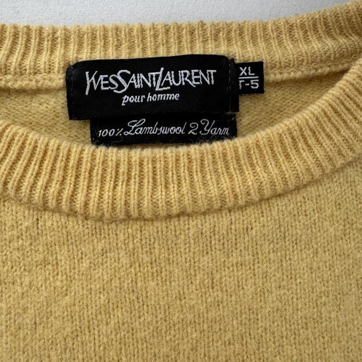 Yves Saint Laurent YSL Woolen Knitted Jumper S - Threads Uncovered