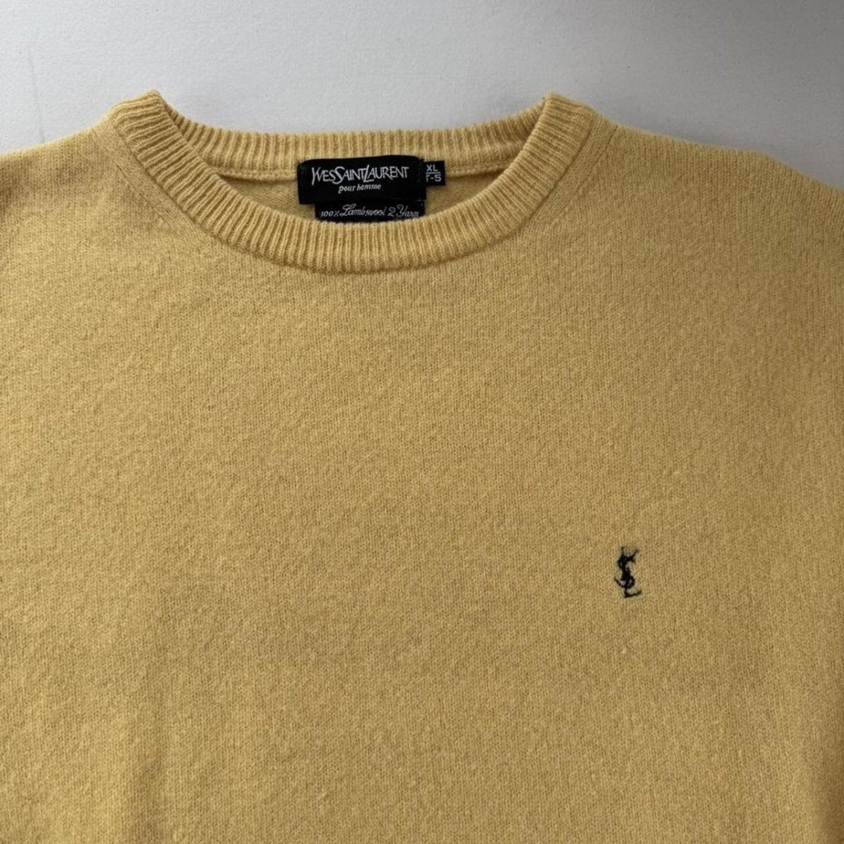 Yves Saint Laurent YSL Woolen Knitted Jumper S - Threads Uncovered
