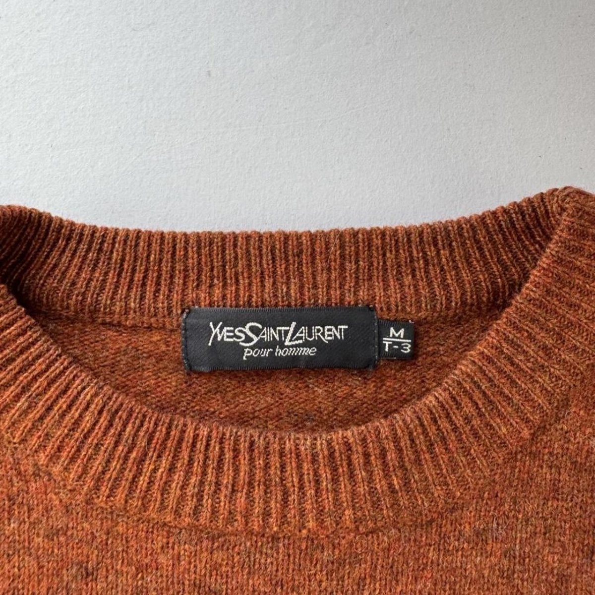 Yves Saint Laurent YSL Woolen Knitted Jumper S - Threads Uncovered